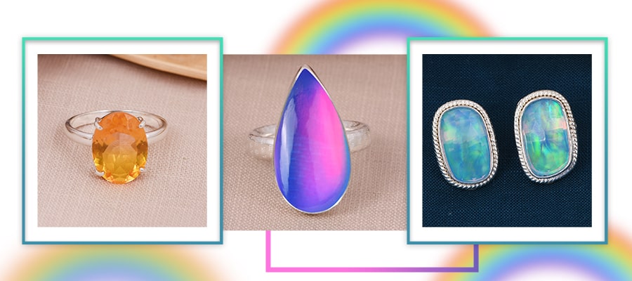 Rainbow Colored Gemstone Jewelry